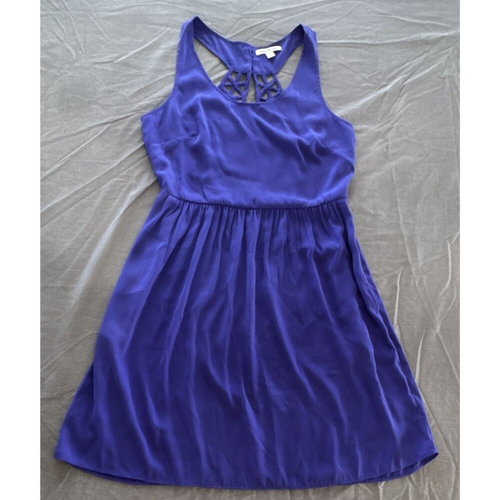 American Eagle Outfitters Purple Sleeveless Polyester Sundress Scoop Neck Size 6